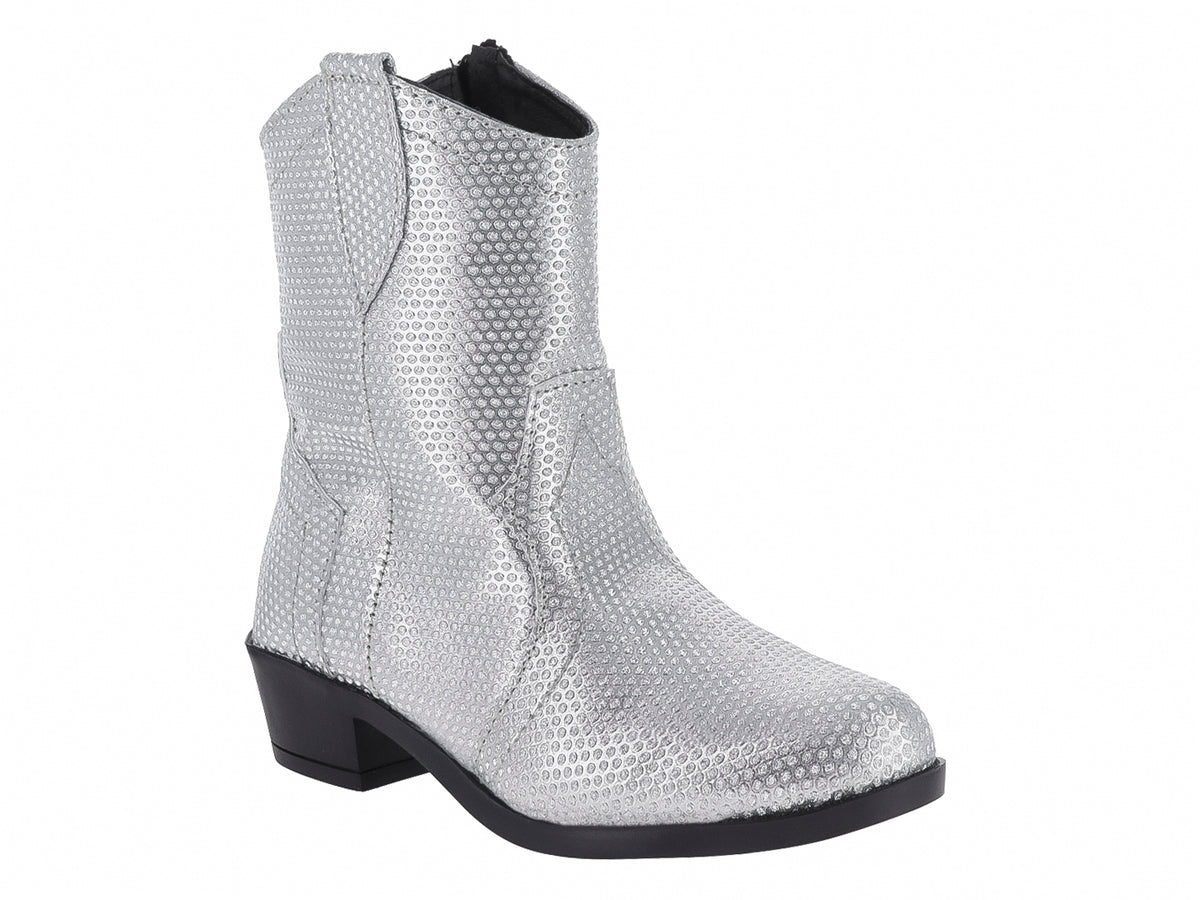Botas Vaqueras Miroslava Plata para Niña