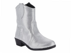 Botas Vaqueras Miroslava Plata para Niña