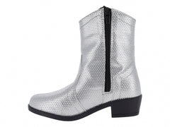 Botas Vaqueras Miroslava Plata para Niña