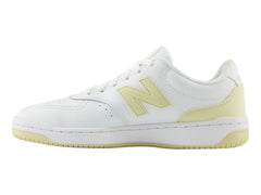 Tenis New Balance BB80 Blanco y Amarillo para Mujer