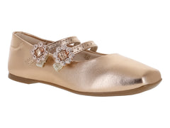 Zapatos Flats Molekinha Oro Rosado para Niña