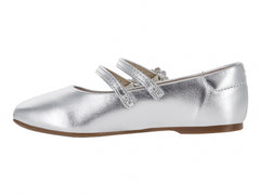 Zapatos Flats Molekinha Plata para Niña