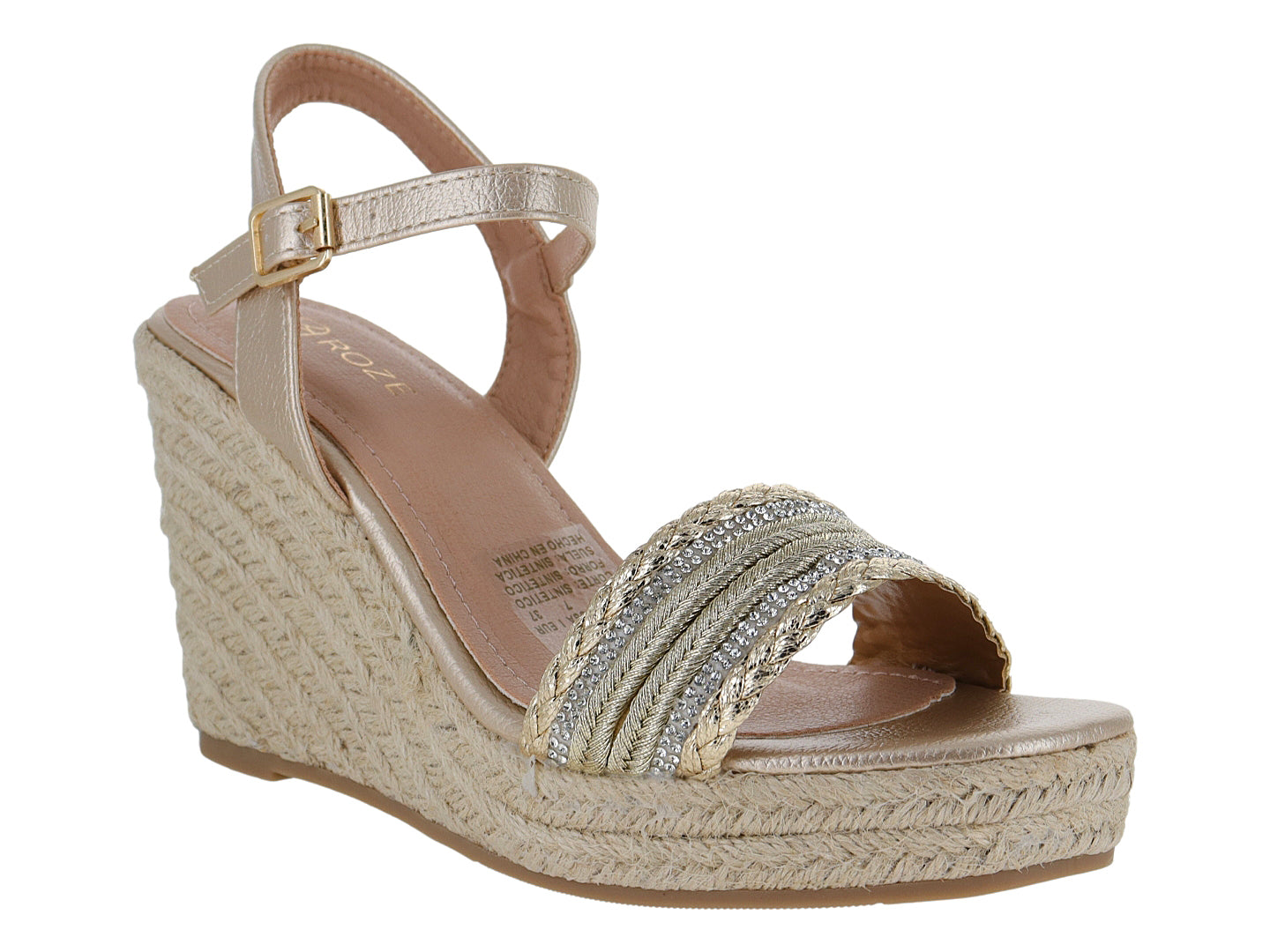 Sandalias Nuway C Plataforma Roze 24I124 Para Mujer