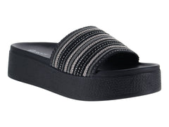 Sandalias Roze Negro de Media Plataforma para Mujer