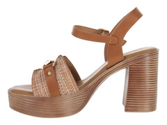 Sandalias ROZE Plataforma Café para Mujer