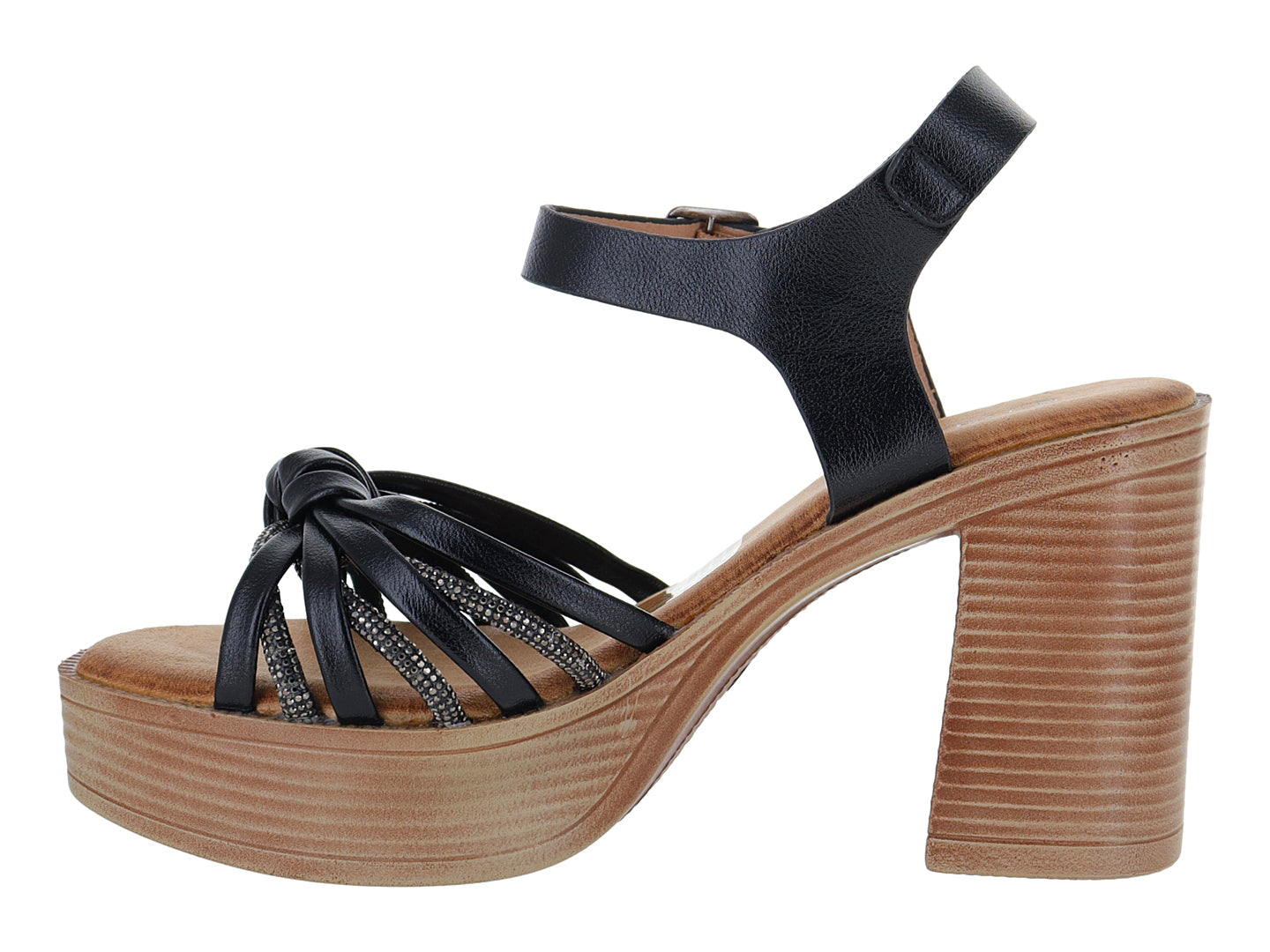 Sandalias Nuway Alta Roze 24I128 Para Mujer