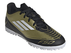 Taquetenis Adidas F50 Club Messi Dorado para Niño