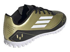 Taquetenis Adidas F50 Club Messi Dorado para Niño