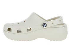 Sandalias Crocs Classic Platform Clog Color Bone para Mujer