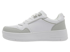Tenis K-SWISS Calm Blanco y Gris para Mujer