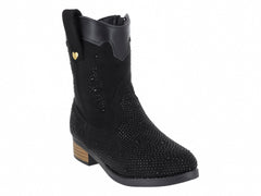 Botas Vaqueras Miroslava Negro para Niña