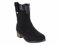 Botas Vaqueras Miroslava Negro para Niña