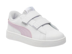 Tenis PUMA Rickie Classic Blanco y Morado para Niña