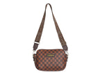 Bolso de Hombro IBELL Cuadros Color Chocolate para Mujer
