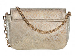 Bolsa de Hombro Ferretina Víbora Oro para Mujer