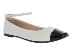 Zapatillas Moleca Blanco y Negro para Mujer