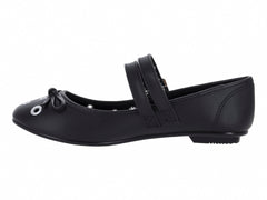 Zapatos Flats Moleca Negros para Mujer