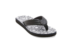 Sandalias Quiksilver Carver Print Negro, Blanco y Gris para Hombre