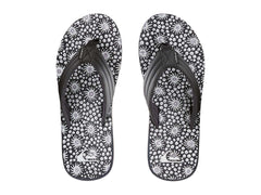 Sandalias Quiksilver Carver Print Negro, Blanco y Gris para Hombre