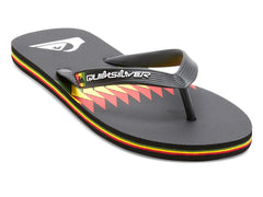 Sandalias Quiksilver Molokai Art II Negro, Rojo y Verde para Hombre