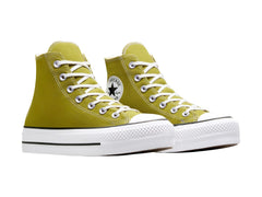 Tenis Converse CTAS Lift Platform Hi Verde para Mujer