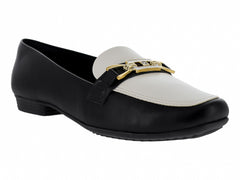 Zapatos Mocasines Piccadilly Negro y Blanco para Mujer