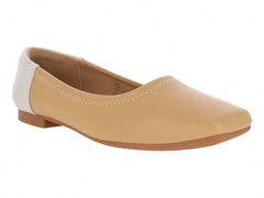 Zapatos Planos Ballerina Roze Beige para Mujer