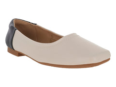 Zapatillas Ballerina Roze Bicolor Nude y Negro para Mujer