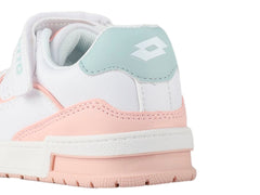 Tenis Lotto Sara K Blanco, Rosa y Azul para Niña