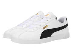 Tenis PUMA Club II SL Blanco con Negro y Dorado para Hombre