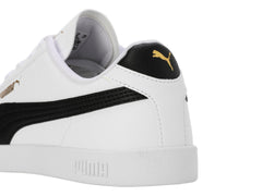Tenis PUMA Club II SL Blanco con Negro y Dorado para Hombre