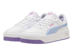 Tenis PUMA Carina Street Bouncy Sky Blanco y Lavanda para Niña