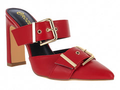 Zapatillas Mule Roze Rojas para Mujer
