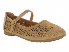 Flats ROZE Color Dorado para Mujer