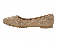 Zapatos Flats Roze Dorado para Mujer