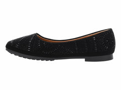 Zapatos Planos Roze Negro para Mujer