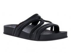 Sandalias Ipanema Slide Negro y Marrón para Mujer
