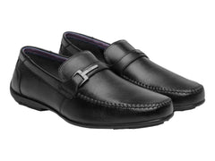 Zapatos Mocasines Flexi Negro para Hombre
