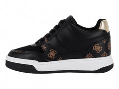 Tenis Guess Marlew Negro y Marrón para Mujer