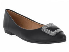 Zapatos Ballerina Luna Rosa Negro para Mujer