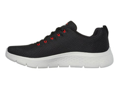 Tenis Skechers Go Walk Flex Negro con Rojo para Hombre