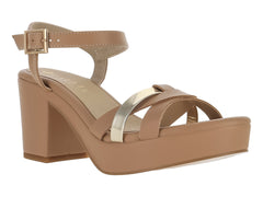 Sandalias de Plataforma Paulie Camel para Mujer