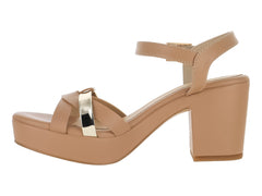 Sandalias de Plataforma Paulie Camel para Mujer