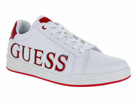 Tenis Guess Blancos con Detalles Rojos para Hombre