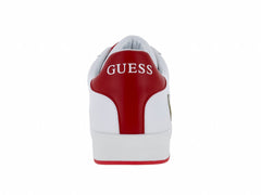 Tenis Guess Blancos con Detalles Rojos para Hombre