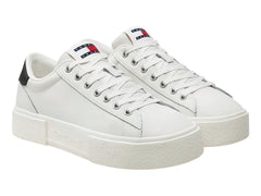 Tenis Tommy Hilfiger Foxing Flatform Blancos para Mujer