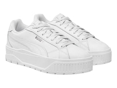 Tenis PUMA Karmen II Jr Blancos y Plata para Niña