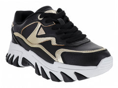 Tenis Guess Negro con Dorado para Mujer