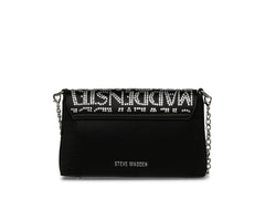 Bolsa de Hombro Steve Madden Bmadde Negro Plata para Mujer