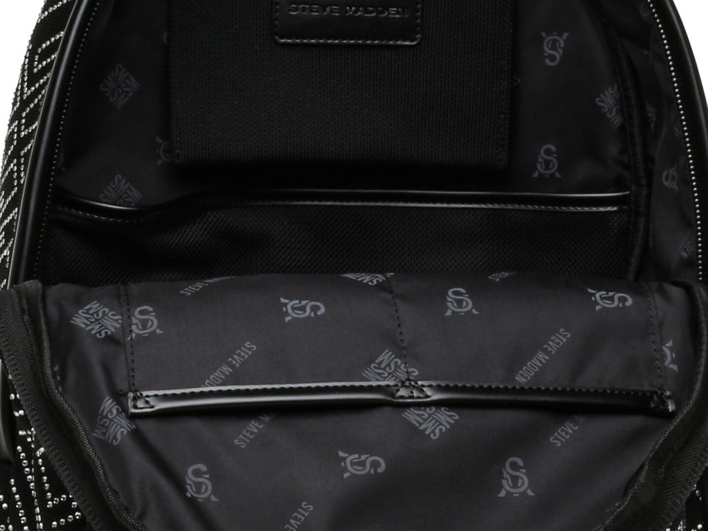 Mochila Steve Madden Bkila Negro Plata para Mujer